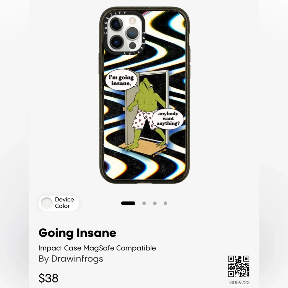 NWB Casetify Going Insane Apple iPhone 15 Phone Case CC